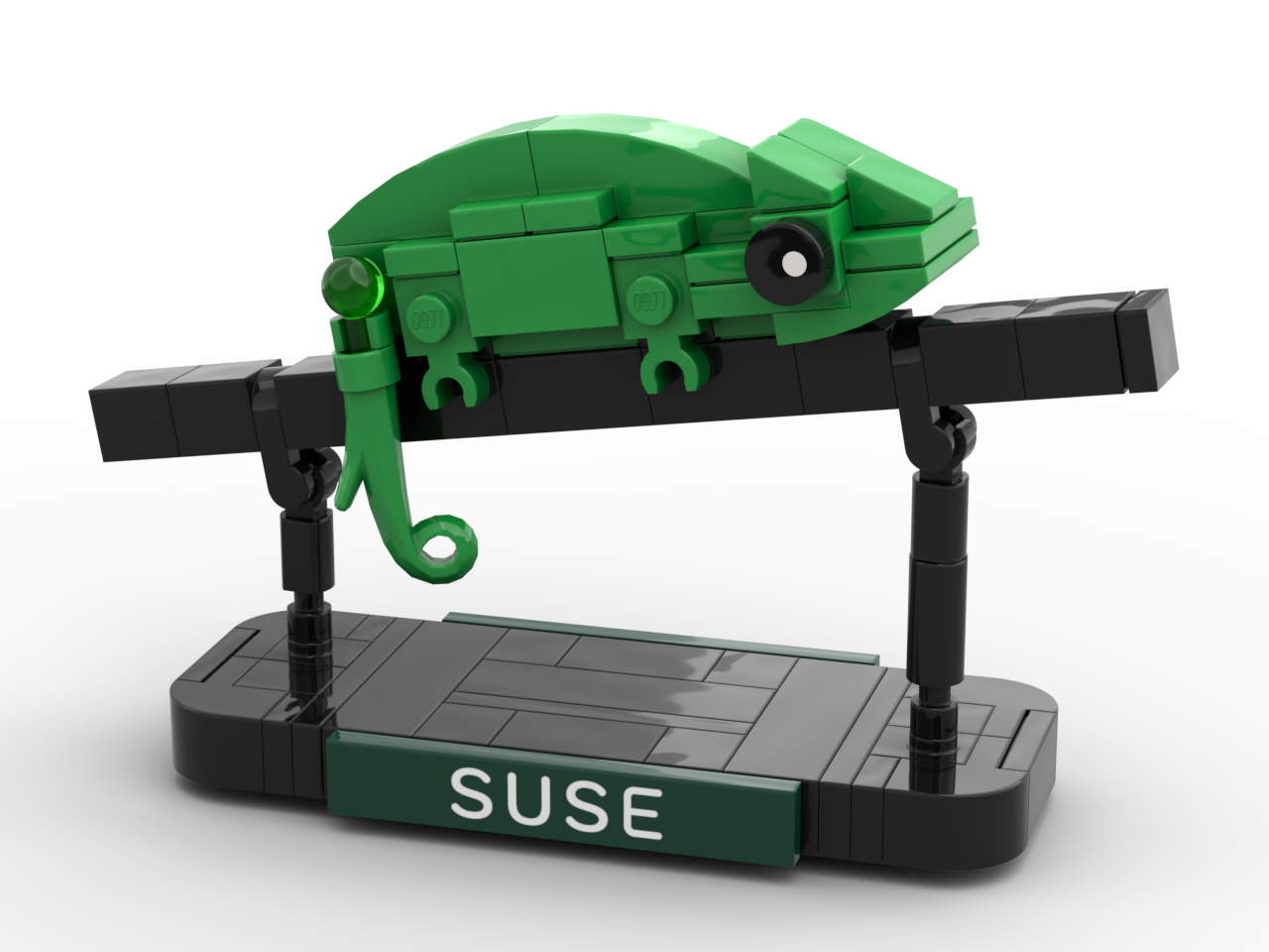 Individuelles Chamäleon aus LEGO®-Steinen mit Firmenbranding