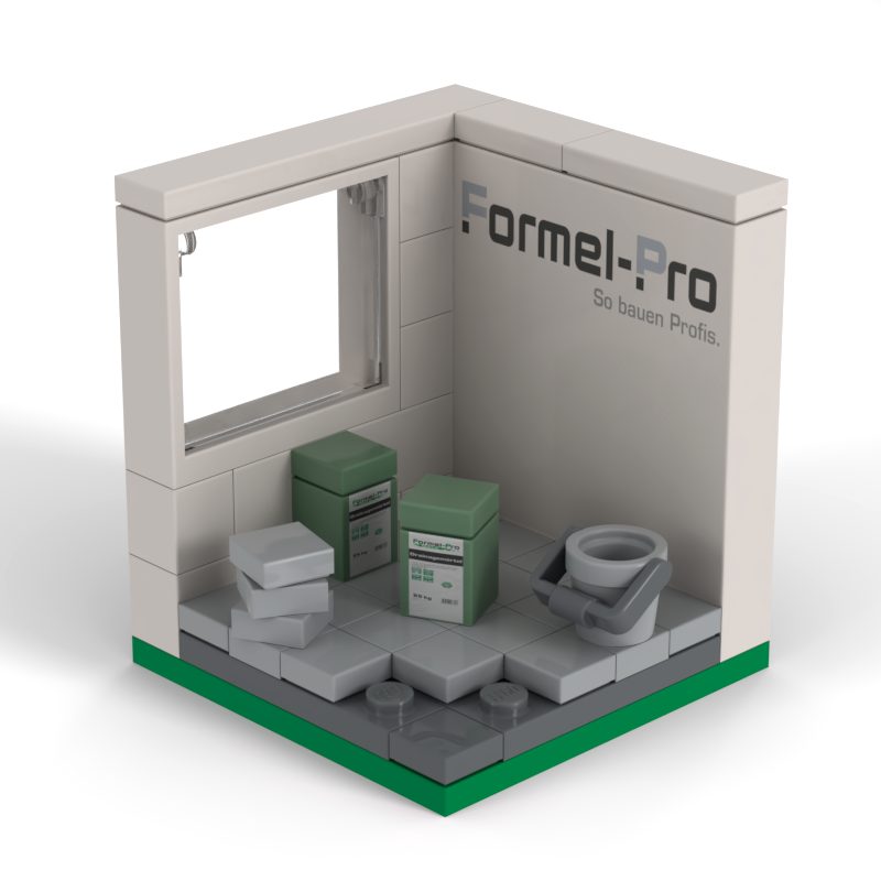 Individuelles Themen-Display für FormelPro aus LEGO®-Bausteinen