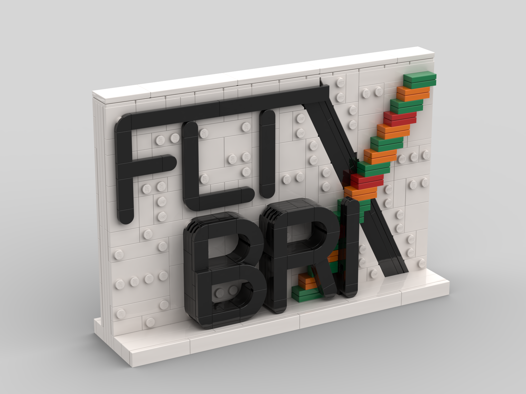 Individuelles Firmenlogo aus LEGO®-Bausteinen