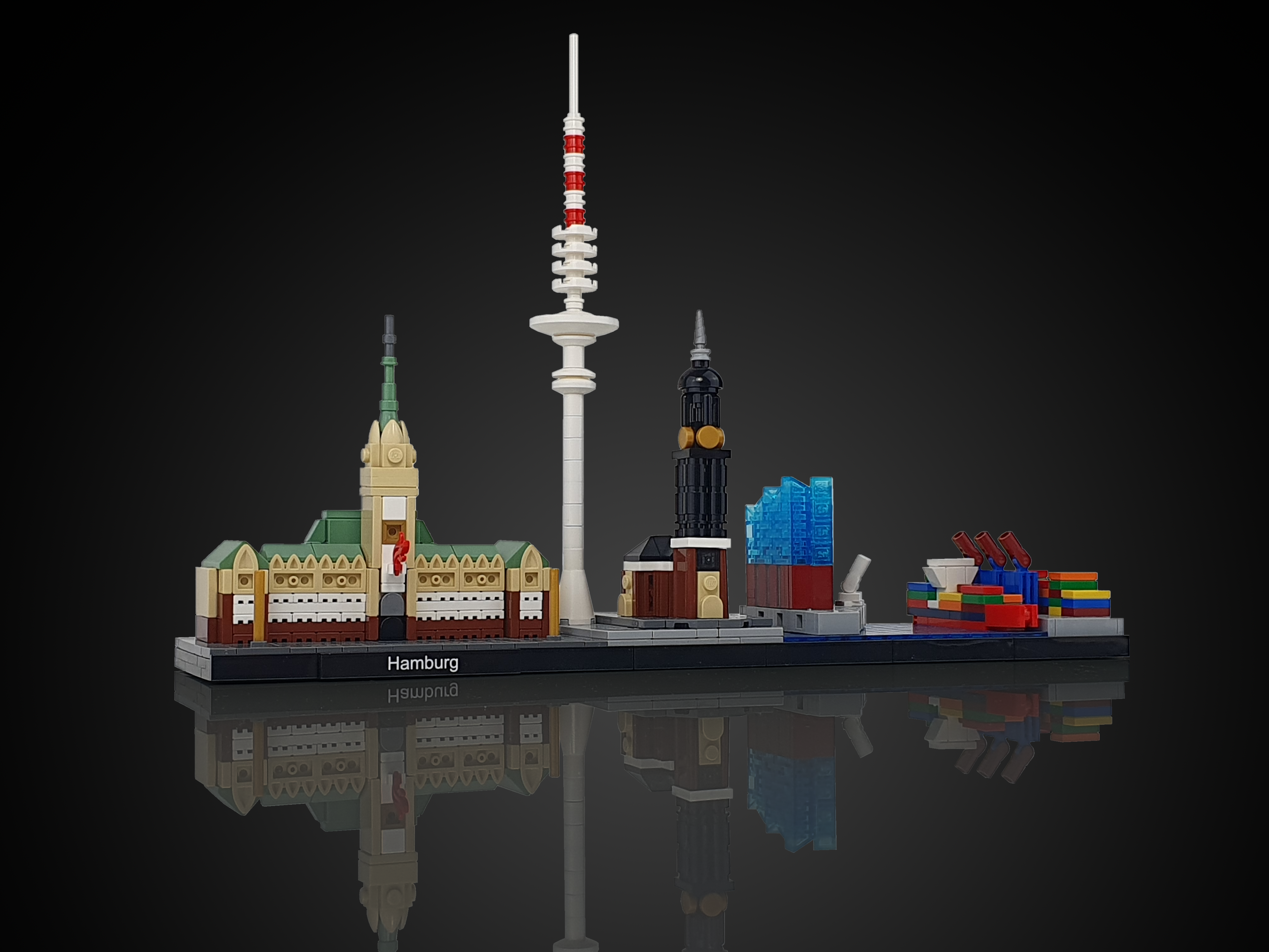 Individuelle Skyline aus LEGO®-Bausteinen