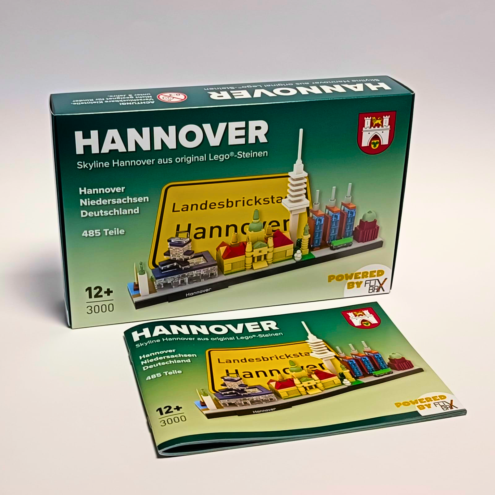 Individuelle Skyline mit Verpackung und Bauanleitung