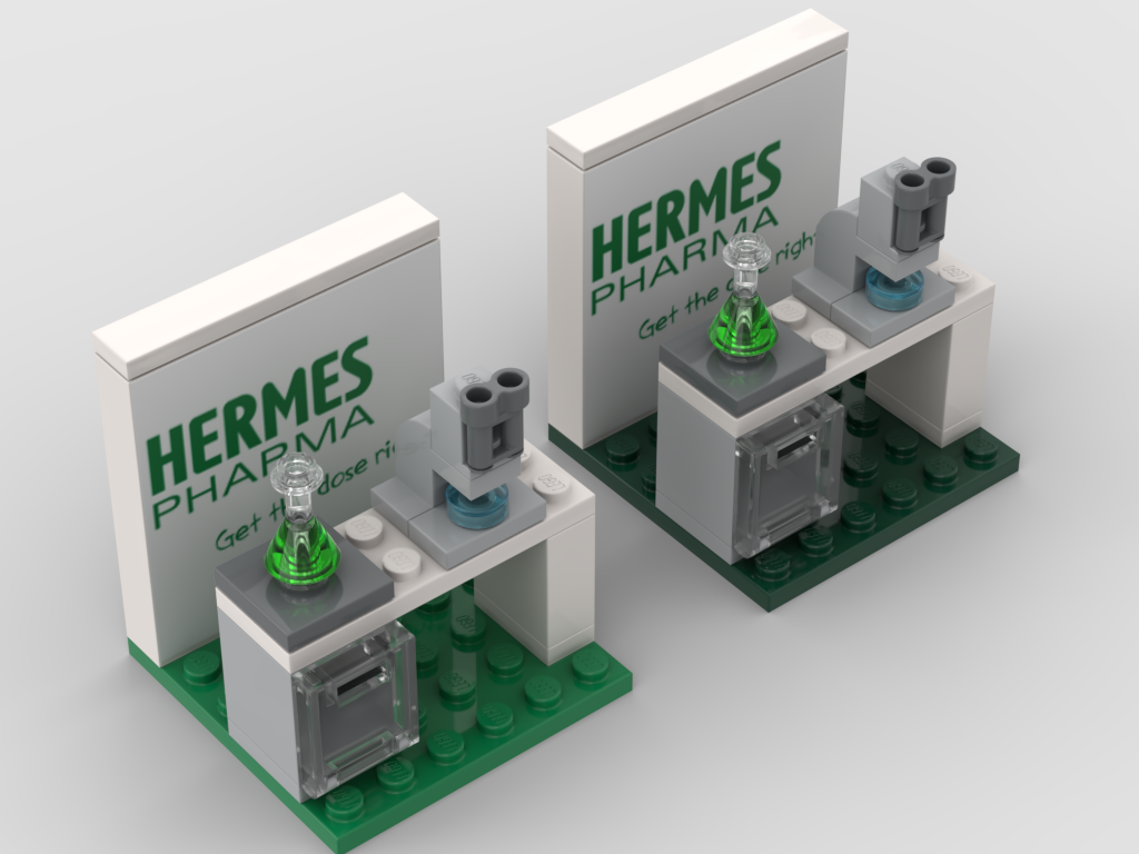Individuelles Labor-Display aus LEGO®-Bausteinen