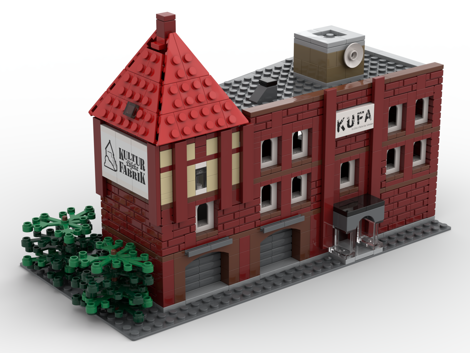 Individuelles Firmengebäude aus LEGO®-Bausteinen