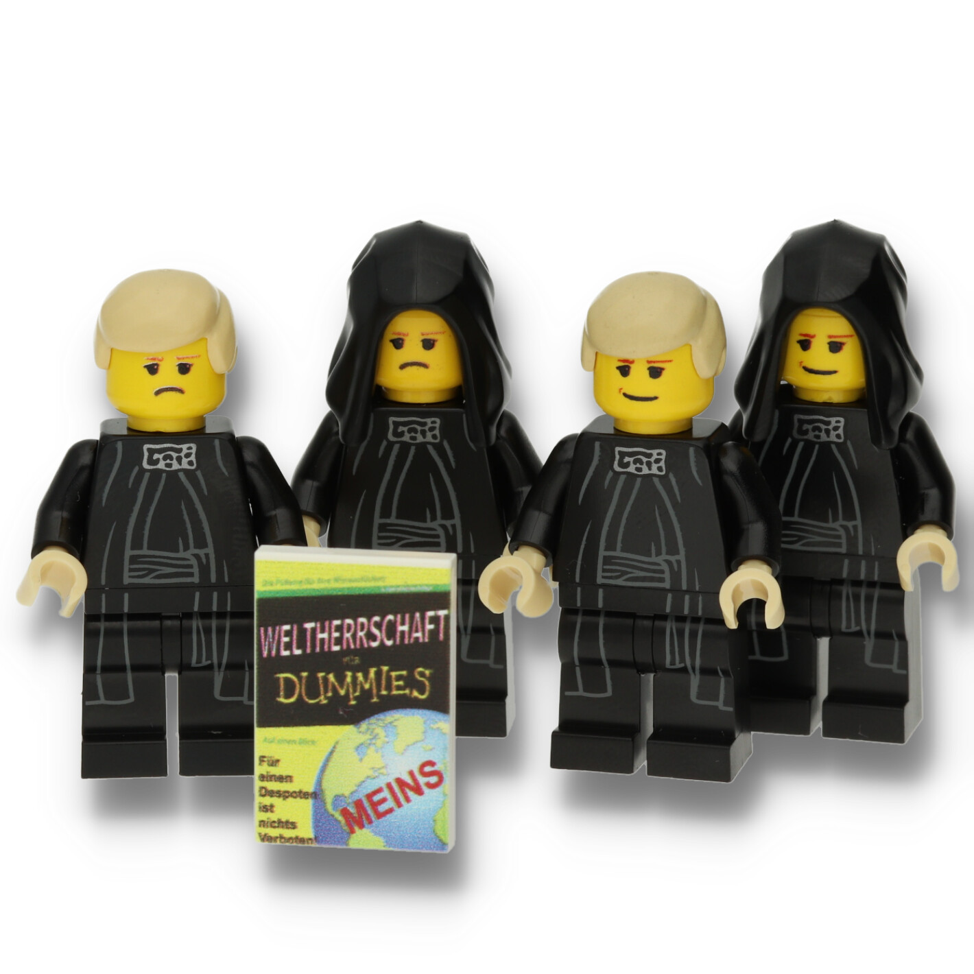 Satirische Sonderfigur mit individuell bedruckten LEGO Elementen