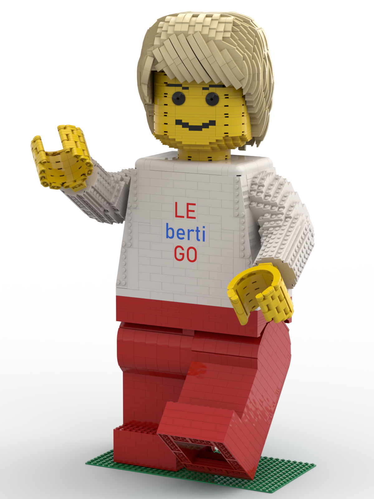 Individuell gestaltete, bewegliche XXL-Figur aus LEGO®-Bausteinen